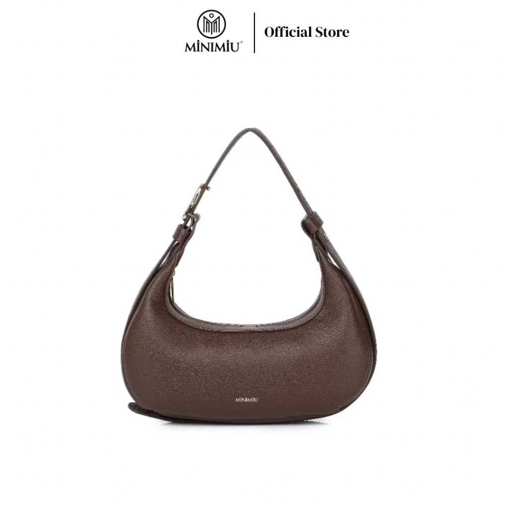 MiniMiu - Month Bag Tas Selempang Wanita Handbag Shoulderbag Slingbag IN Black, Coffe, Khaki