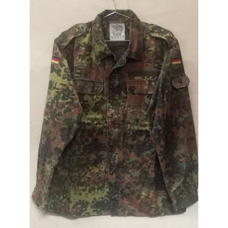 BDU Germany Camo Second / Kemeja Army Jerman Feuchter Ringelai / Bundeswehr German Military Uniform 
