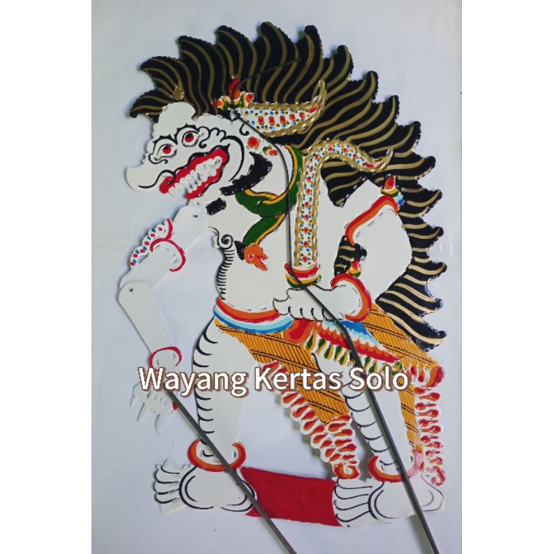 Wayang kulit kertas wayang mainan Buto Amral