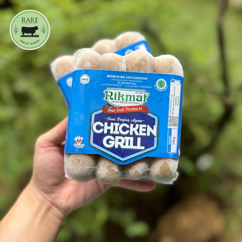 

NIKMAT halal chicken grill sausage sosis daging ayam 320 gr