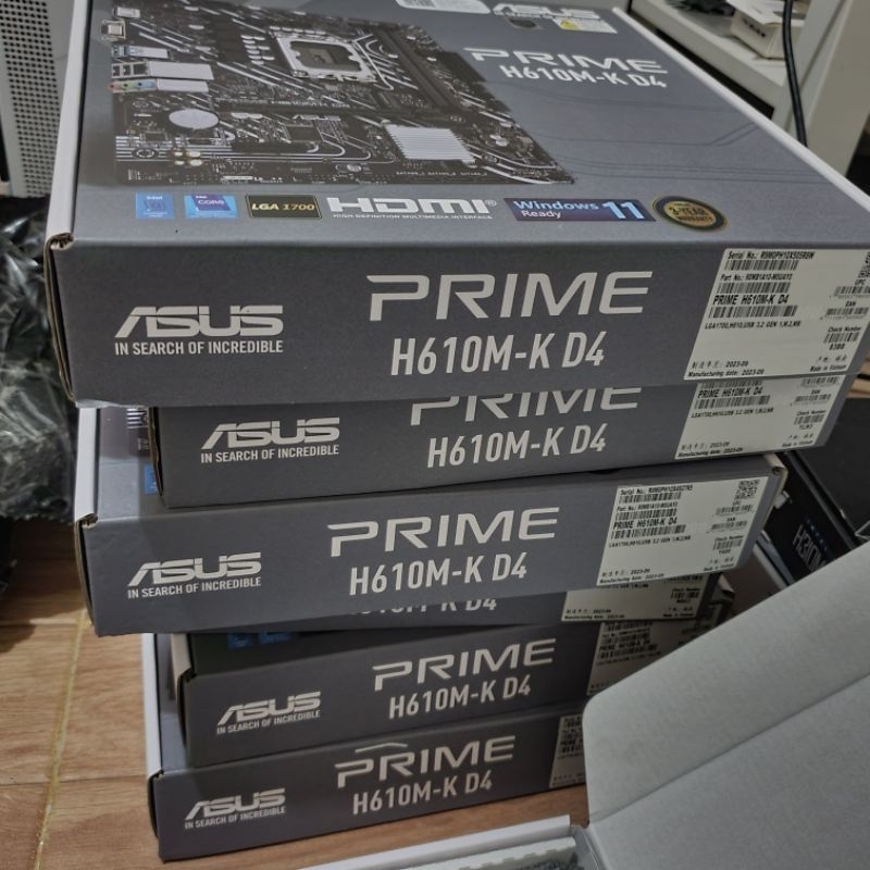 box asus h610m kardus motherboard box mobo kardus motherboard asus H610M. bahan tebal, cocok buat pa