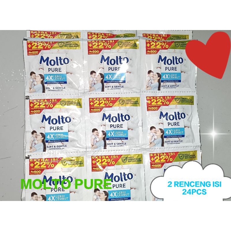 Molto pure, Molto putih 2 renceng isi 24 sachet x 11ml