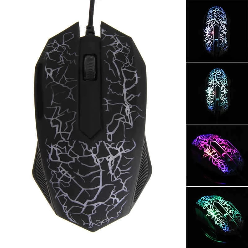 Mouse Kabel Gaming/Mouse Gaming LED 7 Lampu RGB Gaming Mouse 800DPI gc-02
