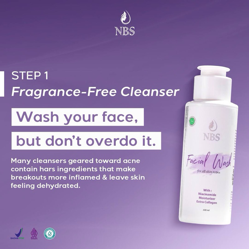 ECER FACIAL WASH ULTIMATE LAMA NBS SKINCARE ORIGINAL