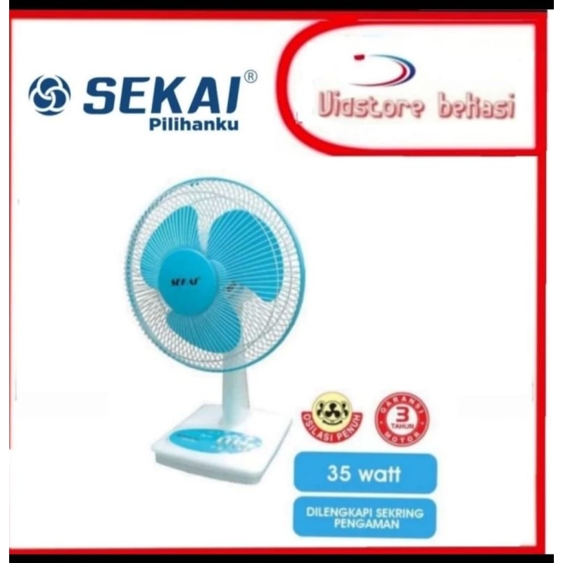 KIPAS ANGIN  SEKAI 12 Inch DFN1203 kipasMEJA 12INCH DESKFAN SEKAI DFN-1203/DESK FAN SEKAI 12 INCH