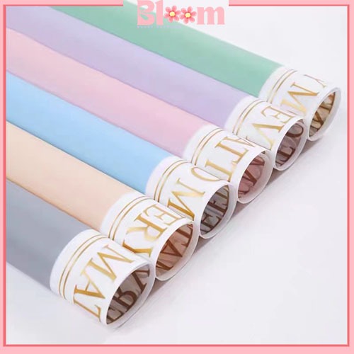 

20 Lembar Kertas Buket Wrapping Paper List gold Flower Bouquet Cellophane Kb6006