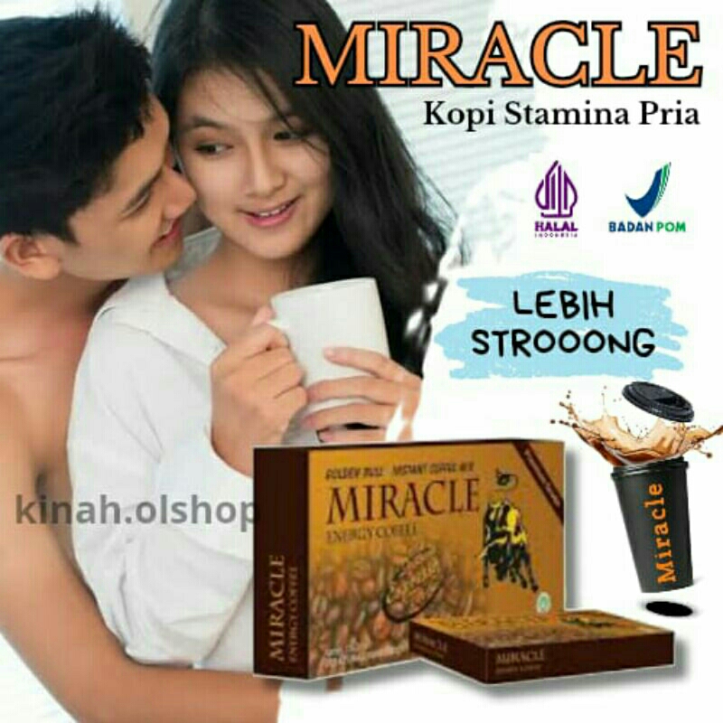 

Kopi Miracle Kopi Kesehatan Stamina Pria Dewasa Original Uk.Box Kecil Isi 2 Sachet