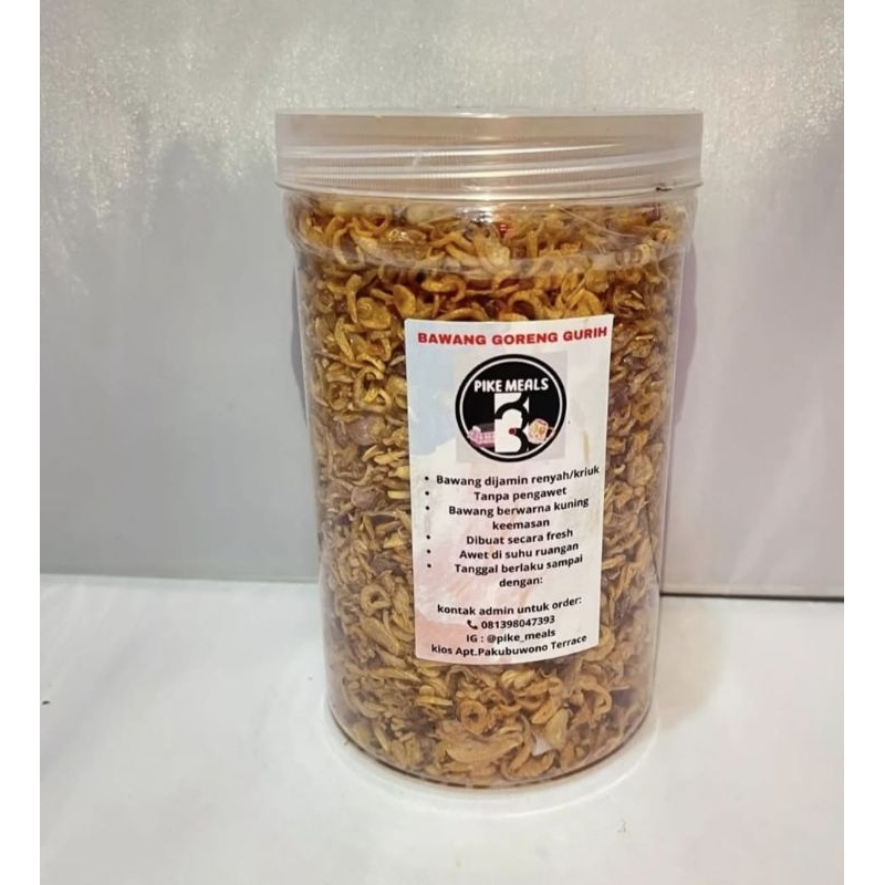 

Bawang Groreng brebes gurih tanpa pengawet 600gr