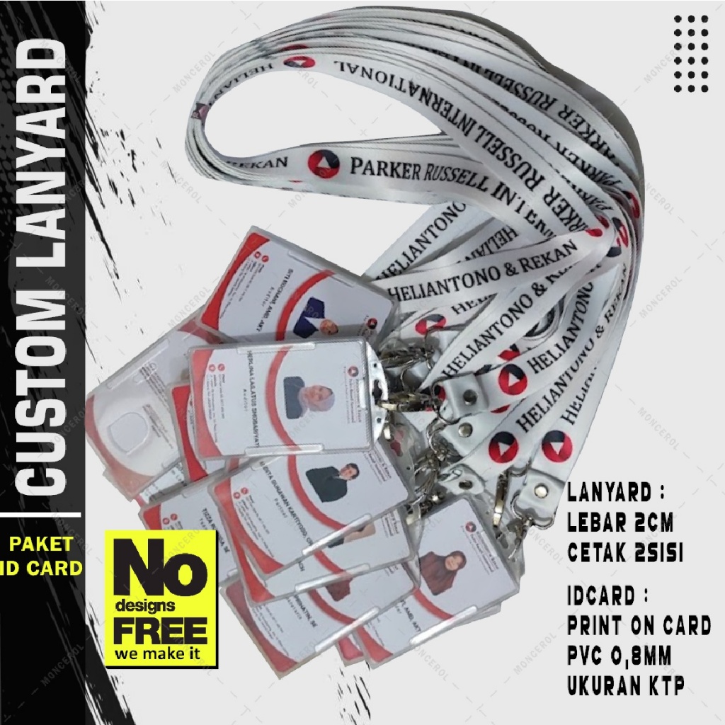 

Tali Lanyard ID Card Custom paket ekonomis