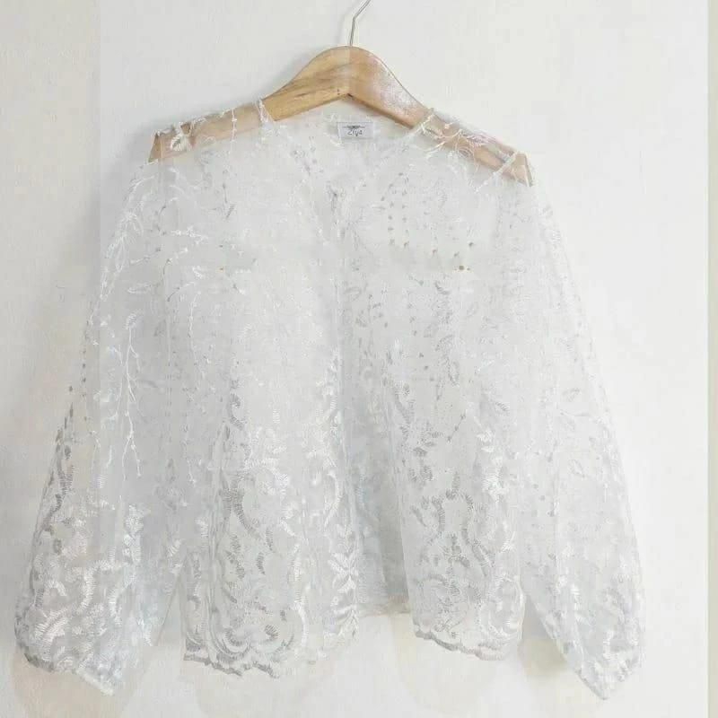 Outer croptop brukat/outer kondanga  tile crop