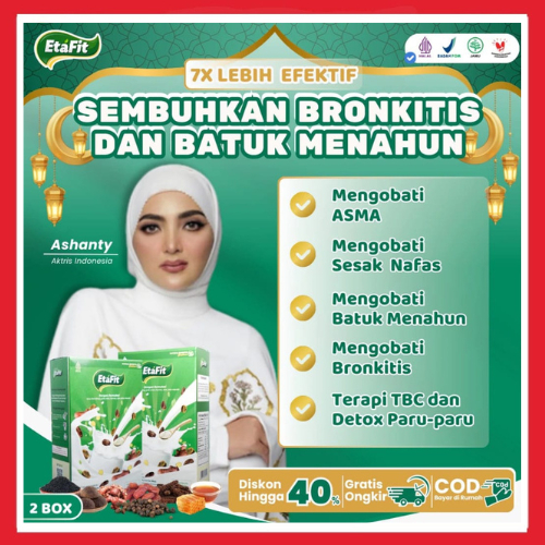 

ETAFIT - Obat Batuk Menahun Kering Berdahak - Susu Kambing Etawa Asli 100% Original - Paket 2 Box