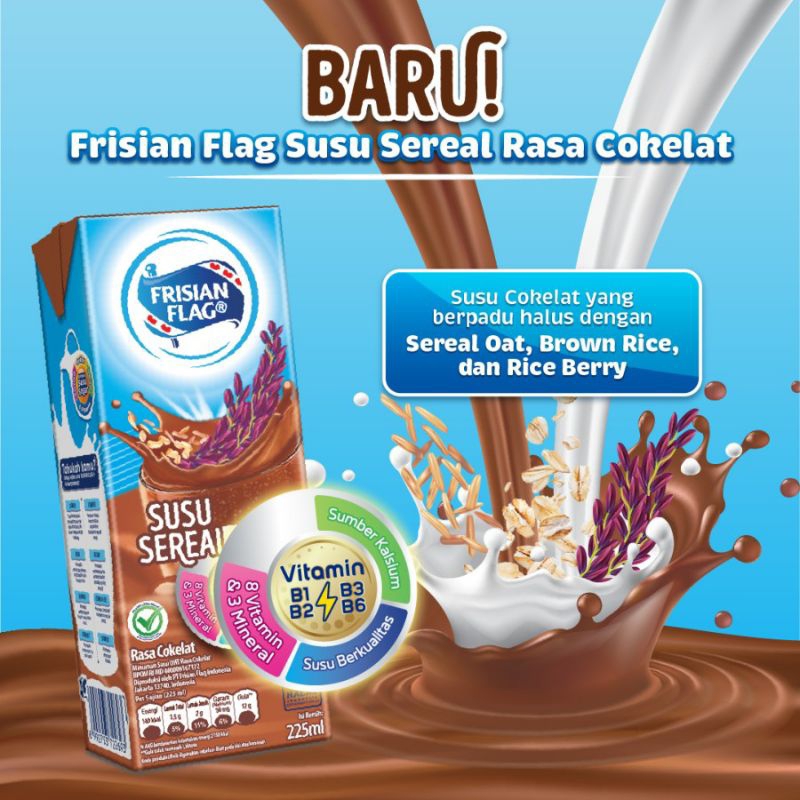 

(Paket 6 Pcs.) Frisian Flag Susu UHT Coklat 225 ml
