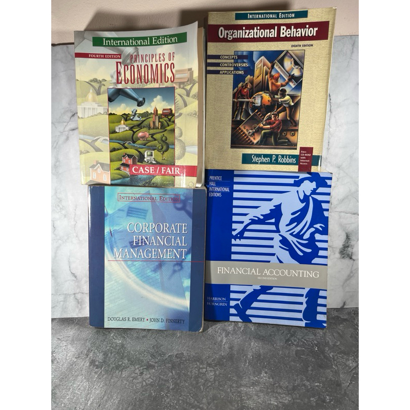 Buku (ADA BEKAS KENA AIR) Principles of Economics, Organizational Behavior, Corporate Financial Mana