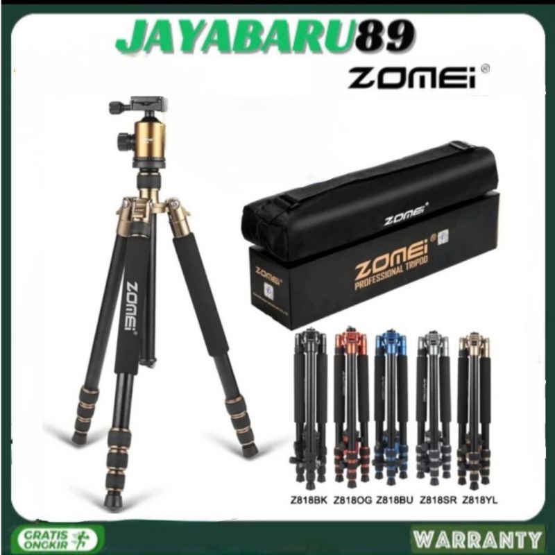 TRIPOD MONOPOD ZOMEI Z818 PORTABLE PROFESIONAL TRAVEL JAMSTRE