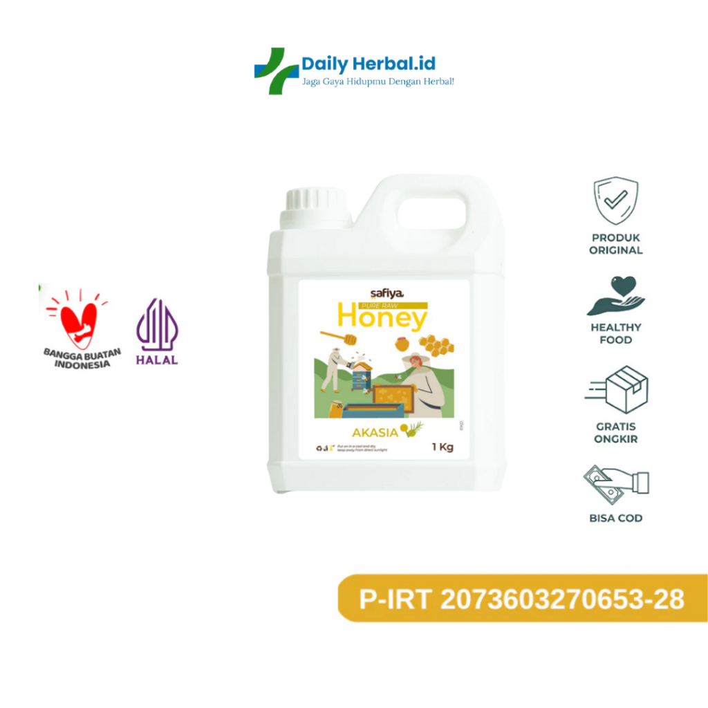 

Safiya Madu Murni Akasia 1 Kg Raw Honey Asli 100% Tanpa Campuran