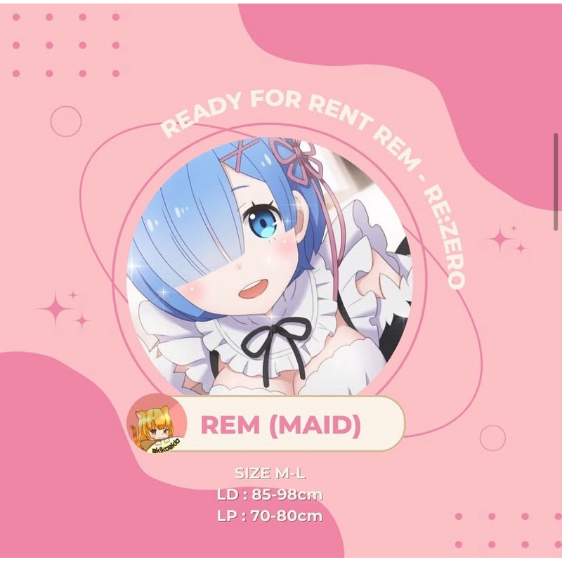 cun_ [READY FOR RENT] rem re:zero costume cosplay kostum anime REM