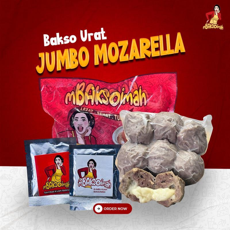 

RB MBaksoImah Bakso Urat Jumbo Mozarella (1 Pack Isi 6 Pcs)
