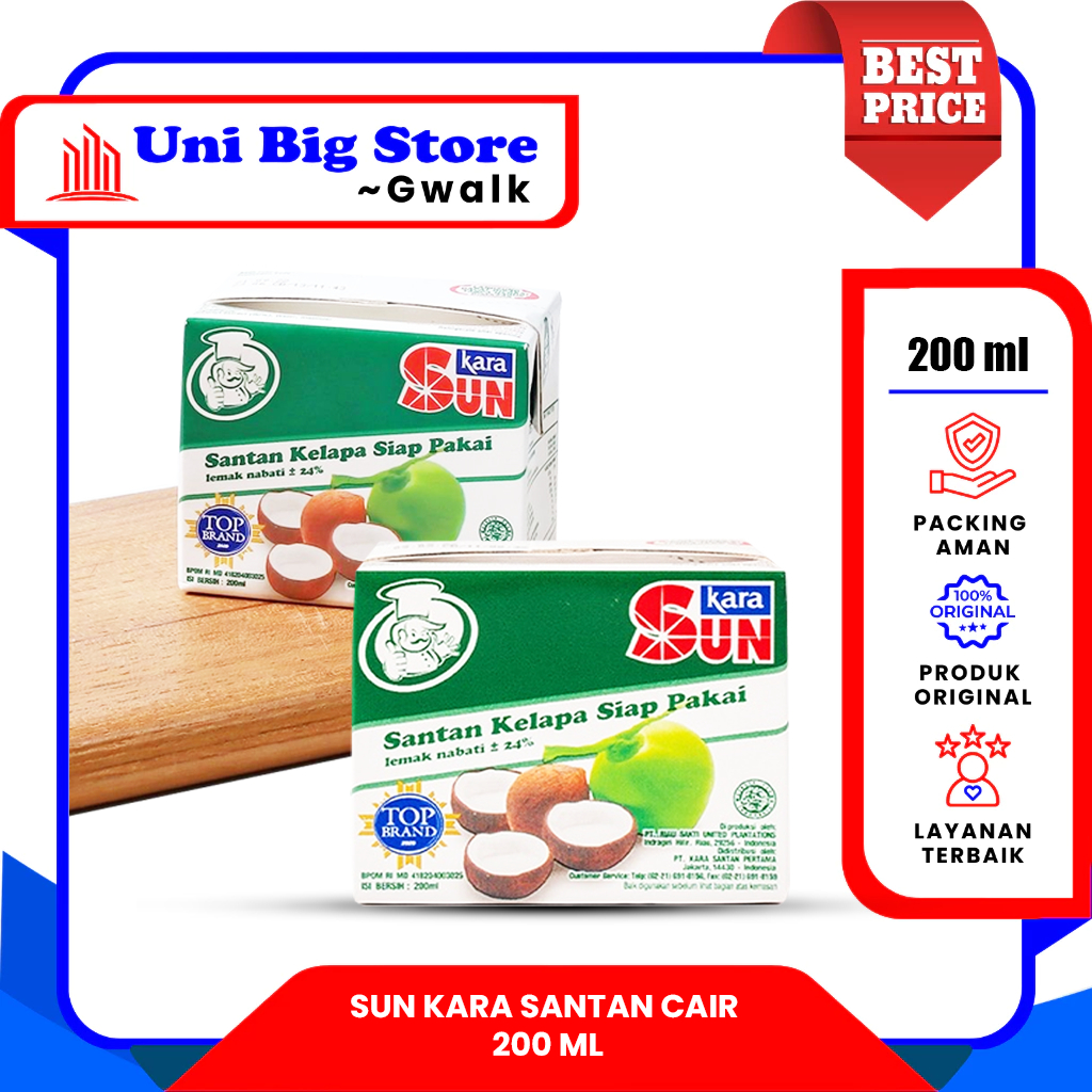 

SUN KARA SANTAN CAIR SIAP PAKAI - 200 ml