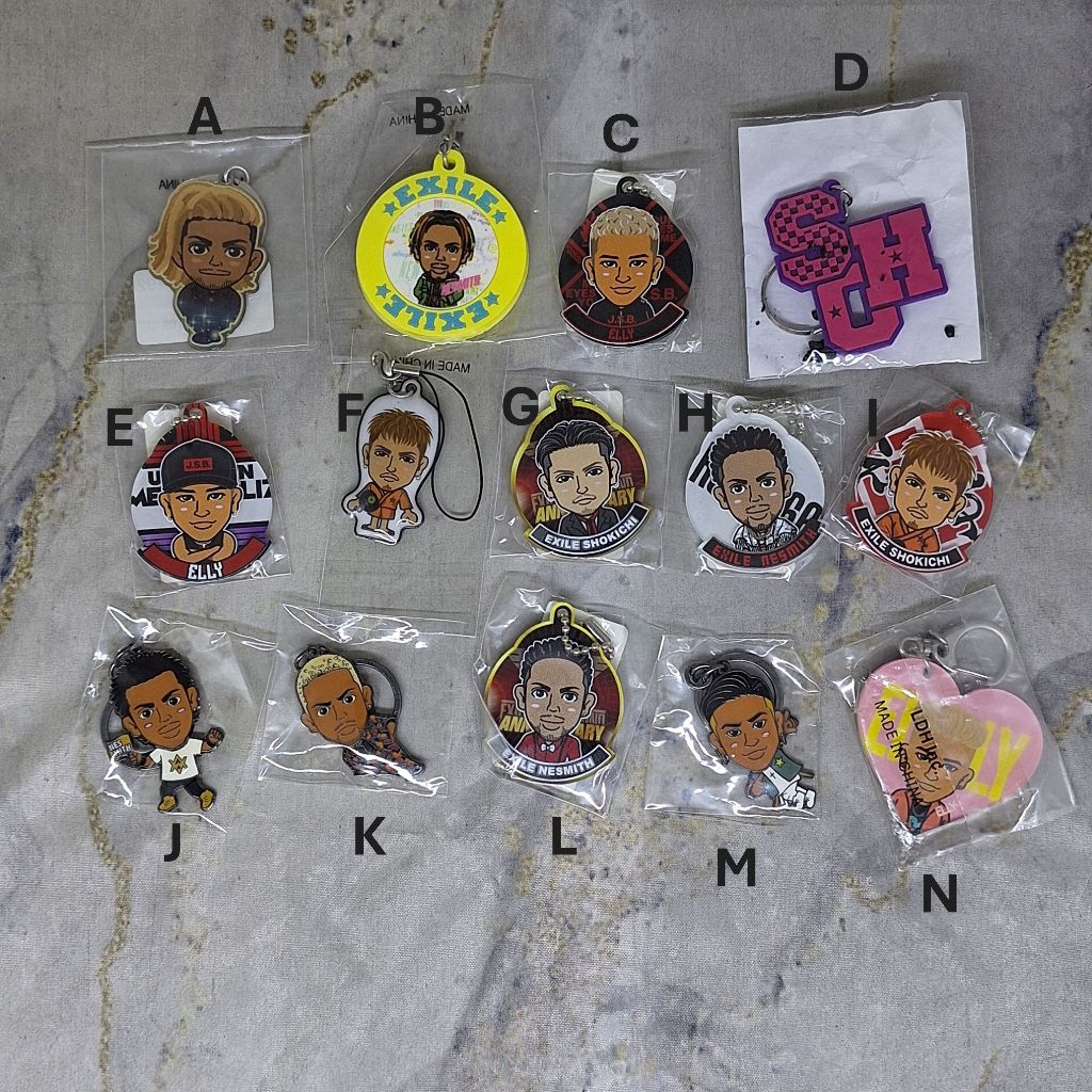 Exile The Second Nesmith Shokichi Elly J Soul Brothers Keychain Gantungan Kunci Part 3