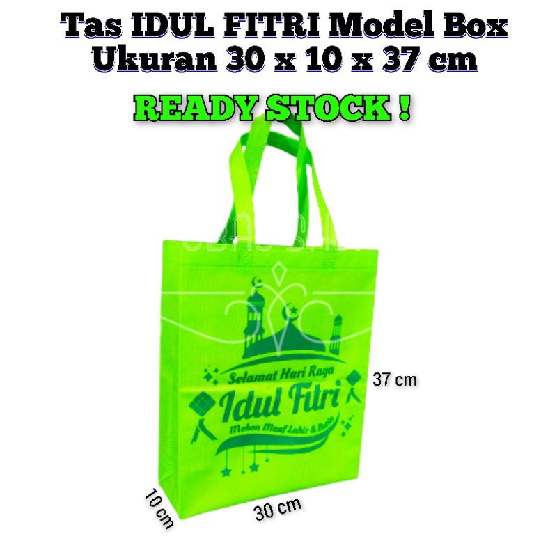 

Goodie Bag Tas Spunbond IDUL FITRI 30x37x10 cm / Tas Souvenir / Tas Hajatan / Goodie Bag / Tas Hampers / Shopping Bag / Tas Promosi / Tas Seminar