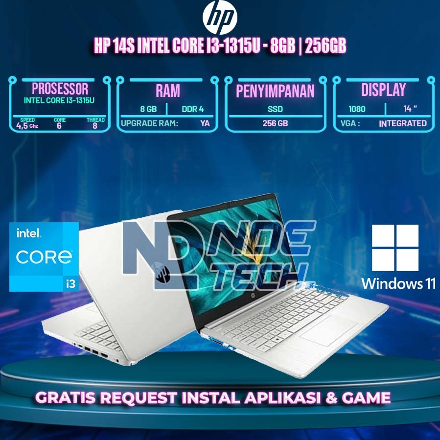 HP 14s Intel Core i3-1315U