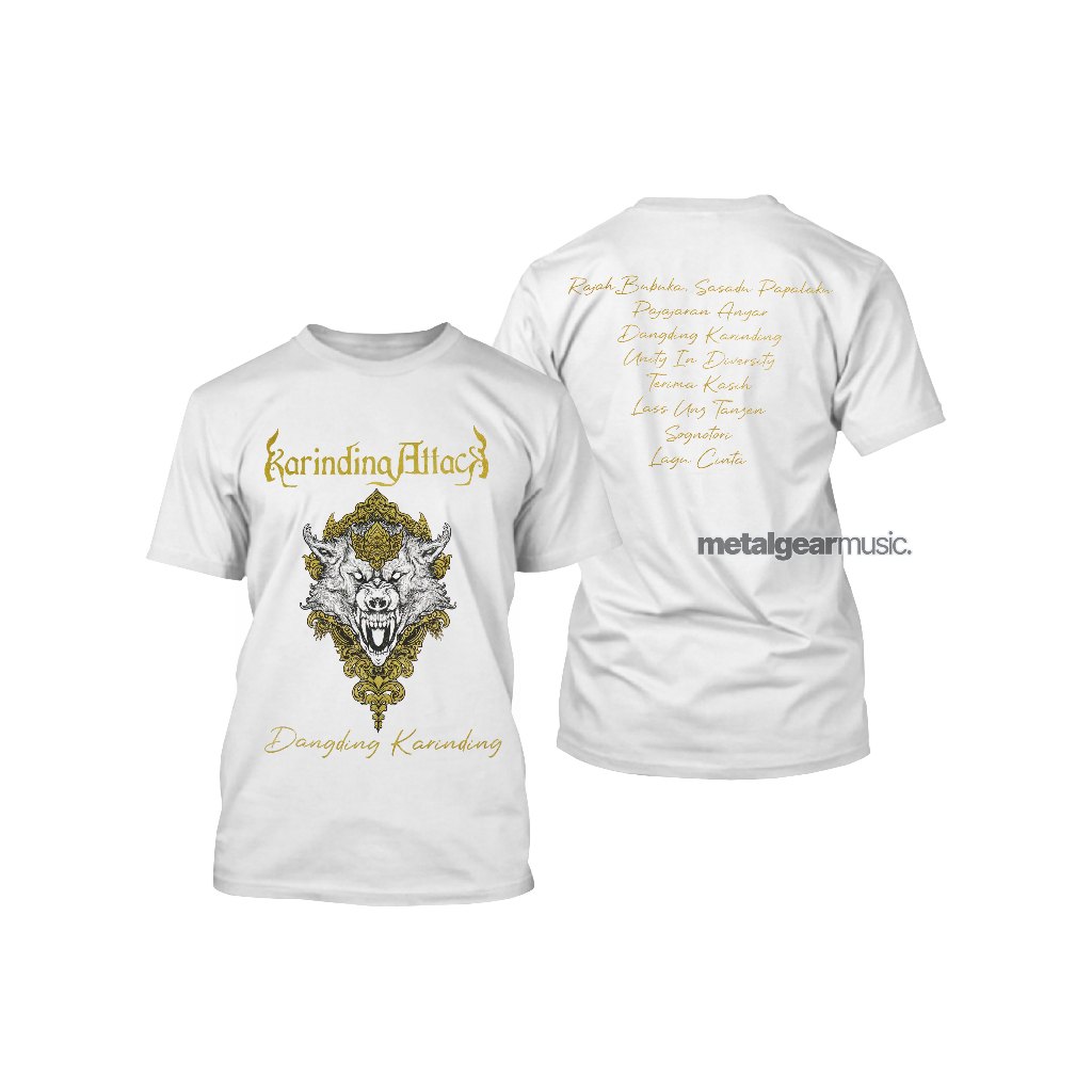 [HOT] Original Karinding Attack  - Dangding White Tshirt