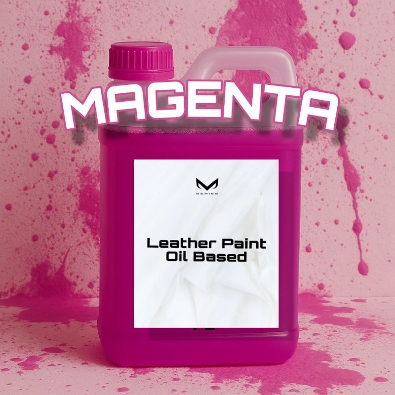 

Cat kulit MAGENTA OIL BASED isi 1 Liter leather Paint dye / Repaint bahan dasar kulit / Shoes care