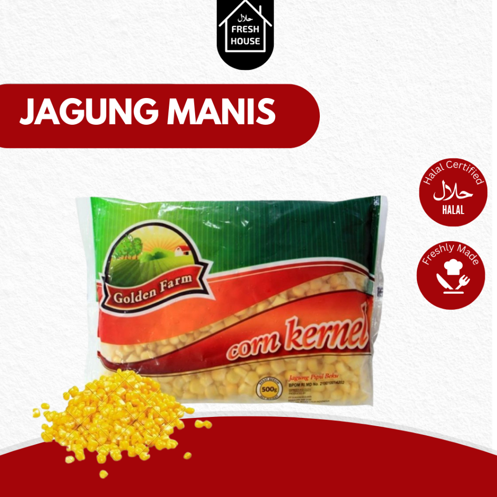 

JAGUNG MANIS/KERNEL CORN GOLDENFARM 500GR