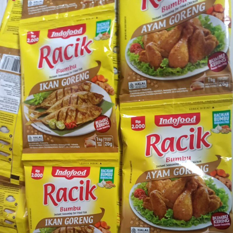 

Bumbu Racik Indofood Ikan & Ayam Goreng (1 renceng 10 sachet)