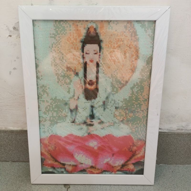 Lukisan diamond painting Dewi Kwan Im Kwan Im Po sat