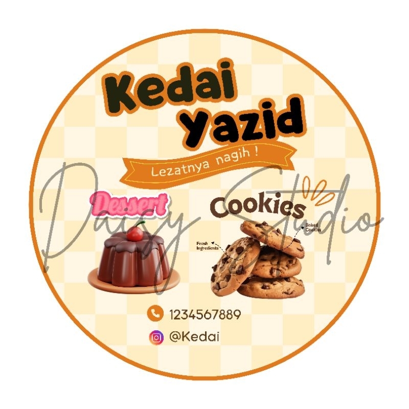 

Cetak Sticker Label Anti Air / Custom Bulat/kotak /Label Kemasan Produk
