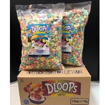 

1kg Dloops Cereal rasa buah Snack Camilan oat gandum