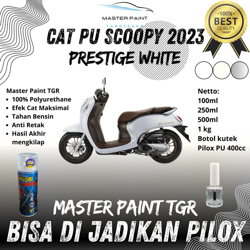 ( BISA DIJADIKAN PILOX ) CAT PU PUTIH SCOOPY PRESTIGE ORIGINAL | CAT PUTIH SCOOPY PRESTIGE ORIGINAL