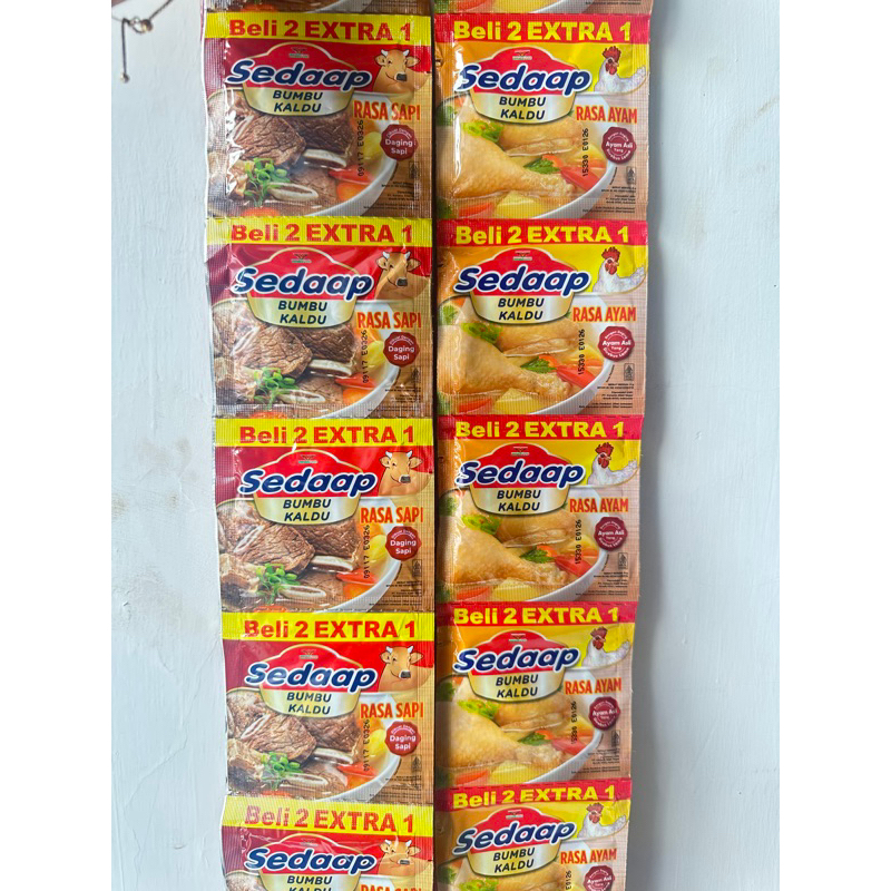 

Kaldu Sedaap Bumbu renteng isi 18sachet / KALDU SEDAAP SACHET