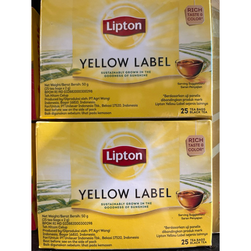 

Lipton yellow label tea 25 tea bags Black tea
