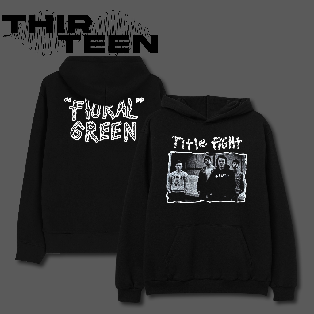 Hoodie title Fight Band Hardcore - Hoodie band Hitam Cotton