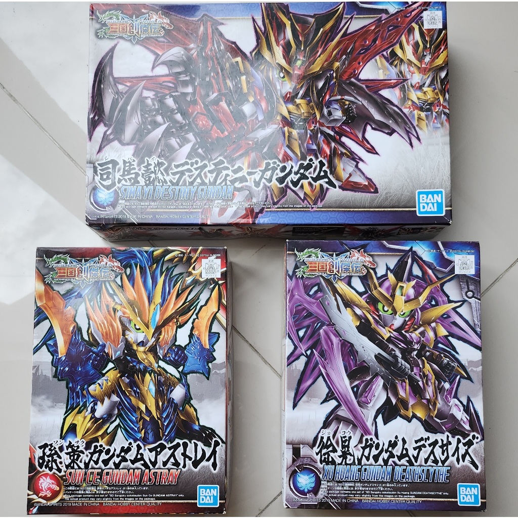 SD World Gundam Mainan BANDAI Bundling 3 PCS