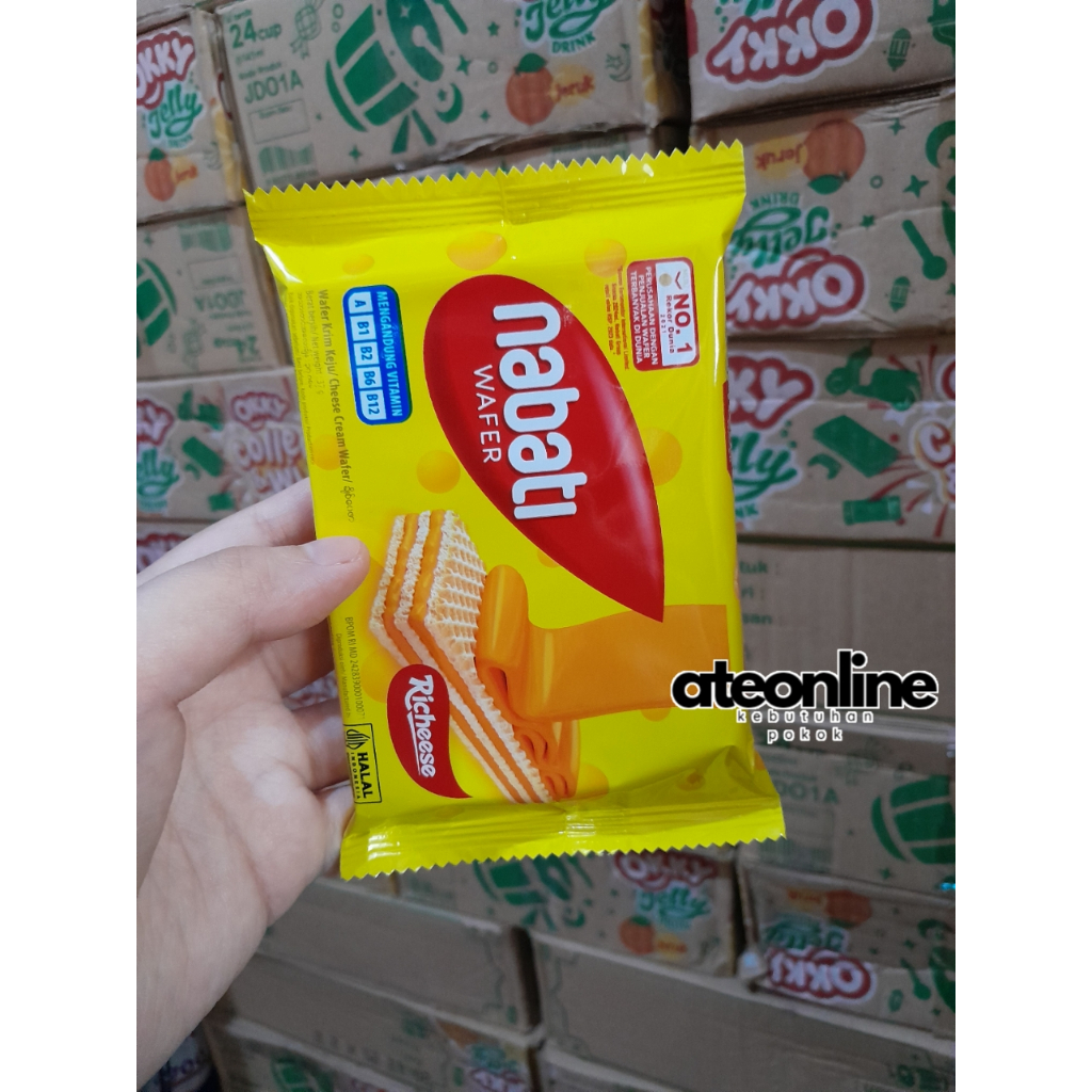 

Nabati Wafer 2000 Keju/Cokelat/Pink Lava/Stroberi/Vanila 37gr