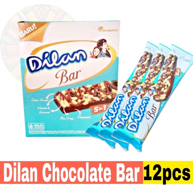 

Dilan Chocolate Bar 5 in 1 Display Box isi 12pcs