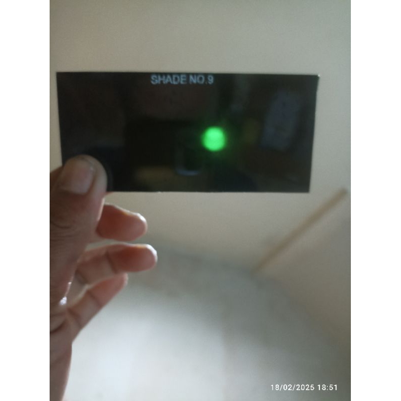 welding glass black color shade no 9 kaca las warna hitam pelindung mata saat las