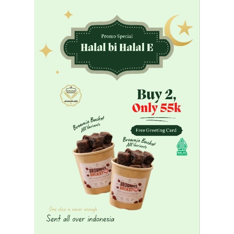 

PAHE HALAL BI HALAL E - FUDGY BROWNIES