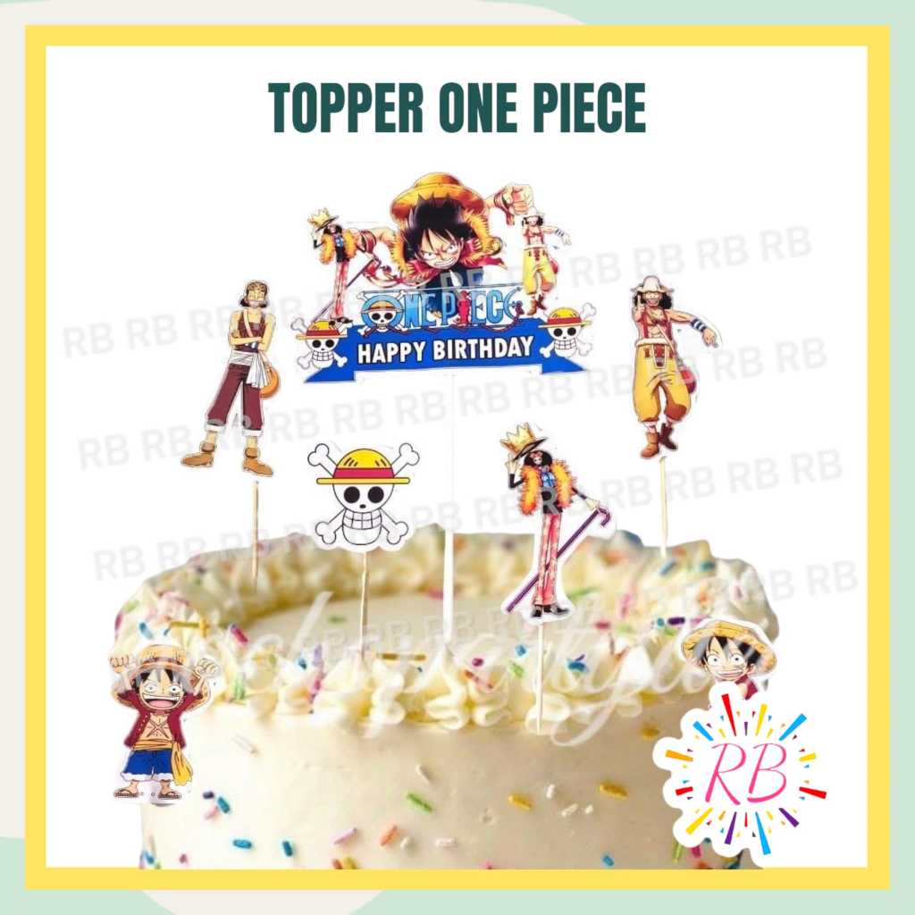 Topper ONE PIECE / Topper Kue ONE PIECE