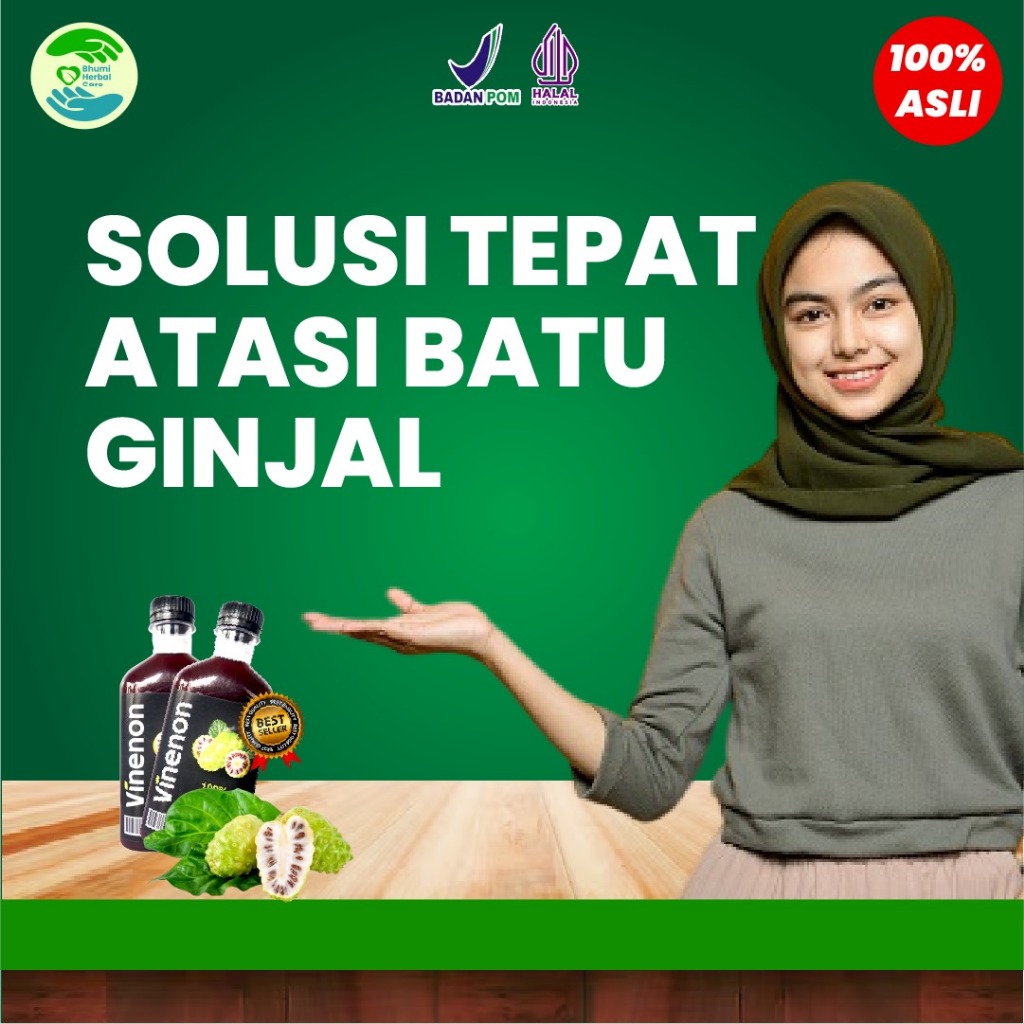 

VINENON - Solusi Tepat Atasi Batu Ginjal Kencing Batu & Kencing Berbusa 100% Ekstrak Mengkudu Asli