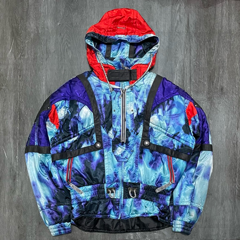 SALOMON JAKET VINTAGE RACING COLOR BLOCK SECOND THRIFT
