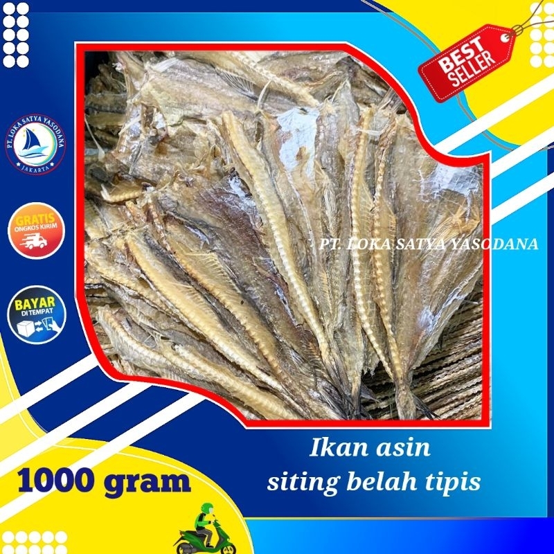 

ikan asin siting belah / jambrong tipis super 1000gram / 1 kg