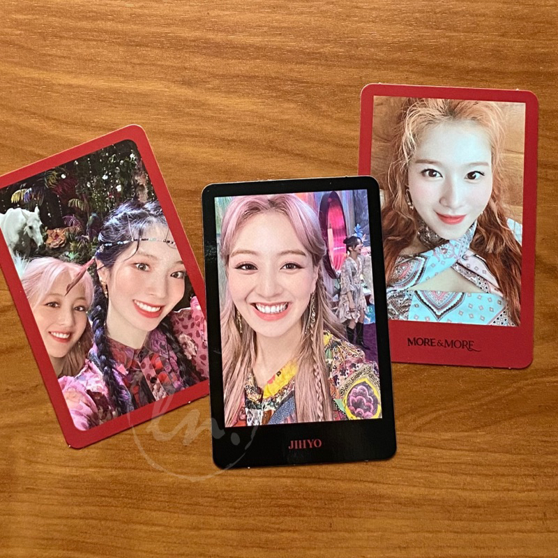 TWICE ALBUM - MORE & MORE PHOTOCARD / PC JIHYO SANA DAHYUN