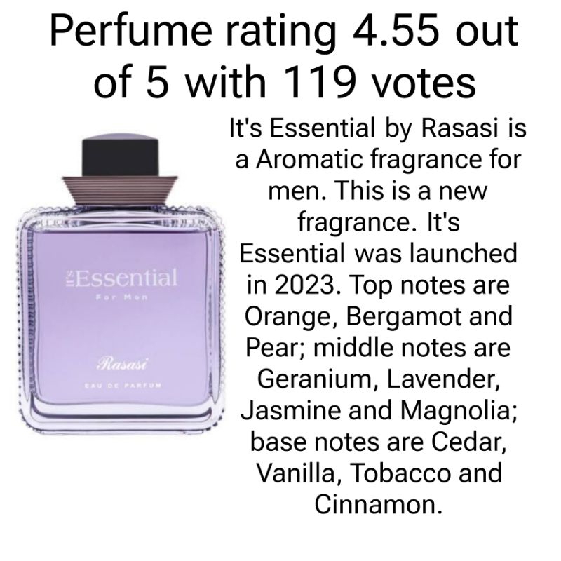 Decant Rasasi Its Essential Man EDP
