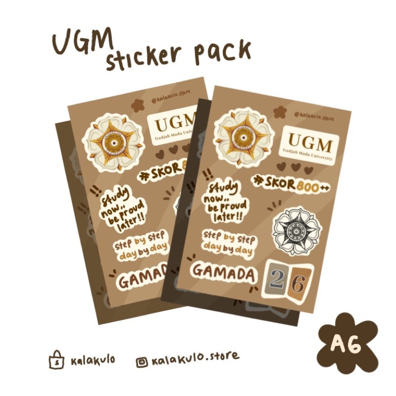 

STICKER UGM STICKER PACK A6 SIZE