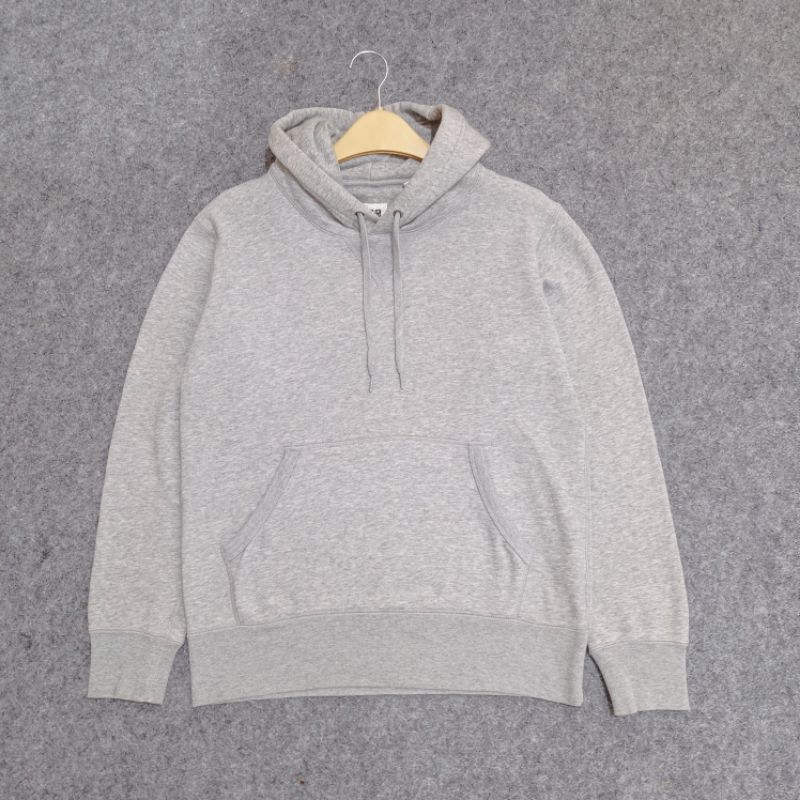 HOODIE UNIQLO BASIC ABU MISTY GREY SECOND