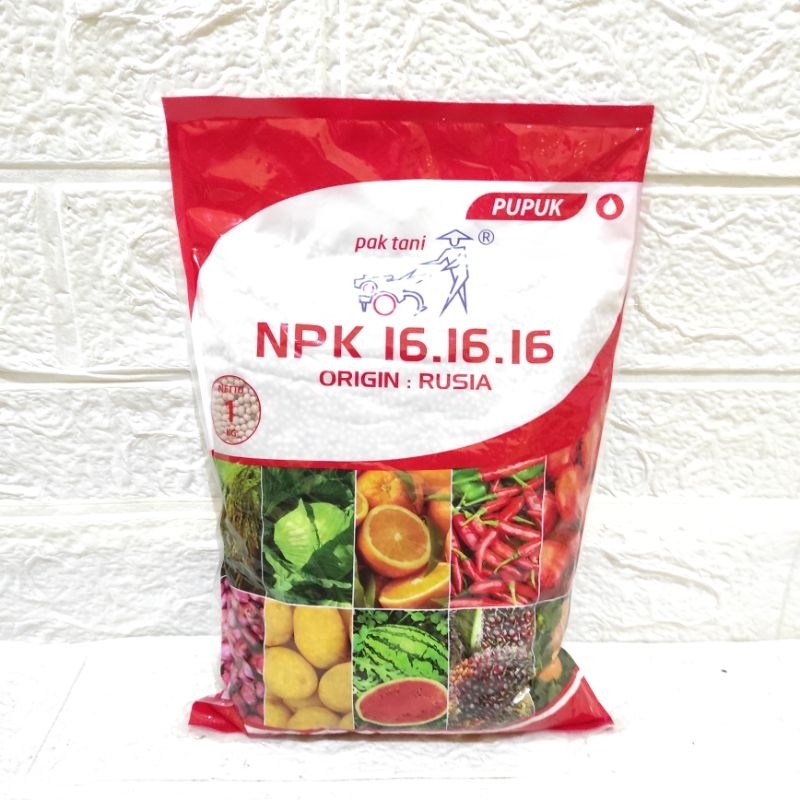 PUPUK NPK PAK TANI 161616 MERAH KEMASAN 1KG PABRIK